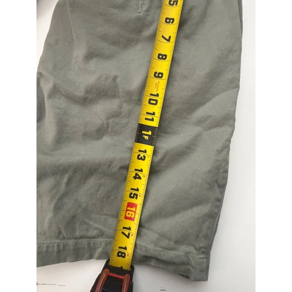 Peter Millar Mens 38 Sage Green Pima Cotton‎ Stretch Chino Shorts 8 Inch Inseam